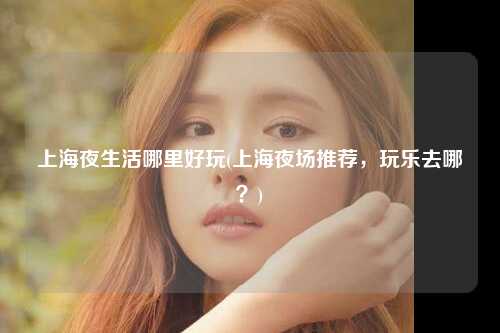 上海夜生活哪里好玩(上海夜场推荐,玩乐去哪?)