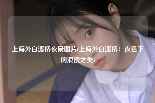 上海外白渡桥夜景图片(上海外白渡桥:夜色下的浪漫之美)